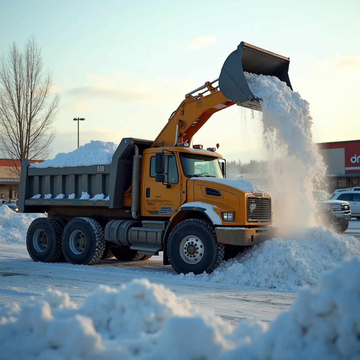 Commercial Snow Hauling in Alaska | Norton Management