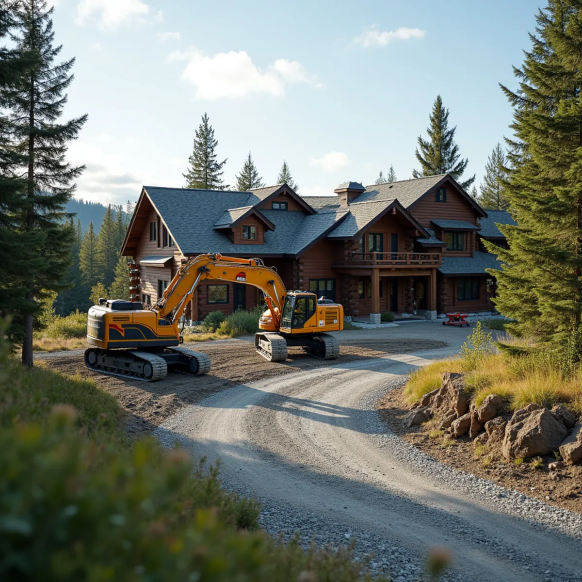Earthwork, excavation, and landscaping in Farm Loop AK
