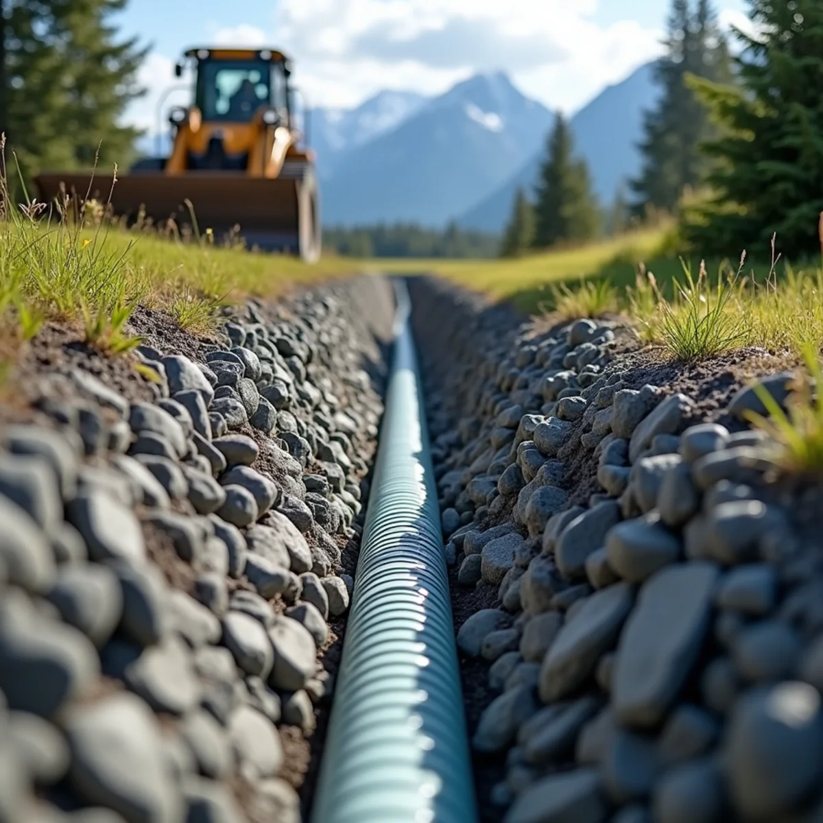 French Drain & Culvert Installation in Wasilla Alaska by Norton Management Services